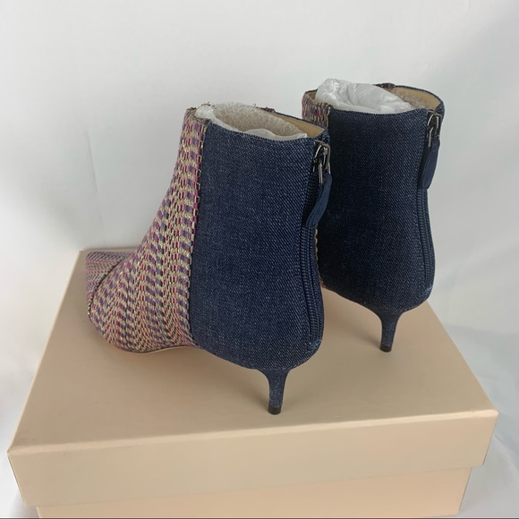 ❌SOLD❌Alexandre Birman Kittie Denim Bootie Sz 37 - Picture 9 of 16